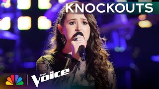 Alison Albrecht Sings Carole Kings quotIts Too Latequot with Ease and Grace  The Voice Knockouts  NBC [upl. by Anivlem258]