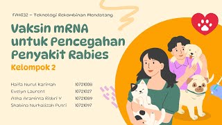 Group 2  Vaksin mRNA untuk Pencegahan Penyakit Rabies FA4032 Teknologi Rekombinan Mendatang [upl. by Busch19]