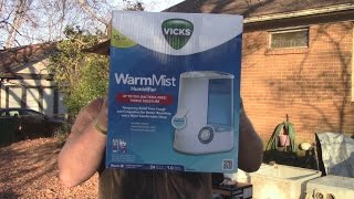 Vicks Warm Mist Humidifier Review [upl. by Eetnom]