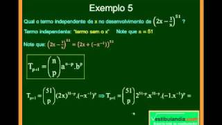 Matemática  Aula 29  Binômio de Newton  Parte 7  Final [upl. by Sperling]