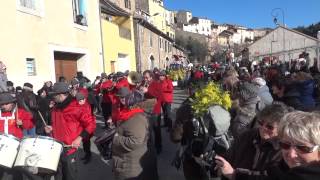 Roquebrun fete du mimosa festival parade courso fleuri 8 February 2015 [upl. by Iznek]