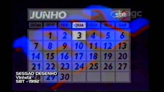 Calendário SBT  03061992 [upl. by Acireh]