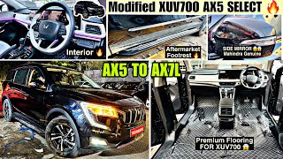 Xuv 700 AX5 Modified 🔥 Xuv700 MODIFICATION 😱 Xuv 700 Mahindra Genuine Accessories [upl. by Netty]