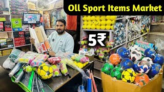 Sports Items Wholesale Market In delhi Sadar Bazar Cricket Bat Manufacturer [upl. by Alyss811]