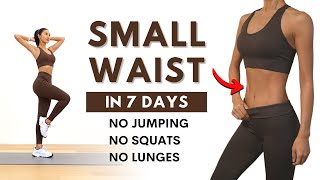 SMALL WAIST in 7 Days  40 MIN Standing Abs Workout  No Squat No Lunge No Jumping [upl. by Lester711]