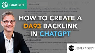 How to create a DA93 backlink in chatGPT [upl. by Cristoforo]