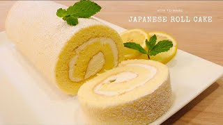 How to Make Japanese Roll Cake  Swiss roll recipe  ♡In The Food Mood♡ [upl. by Sauers569]