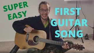 Your First Guitar Song ONLY 3 CHORDS [upl. by Dnomsad580]