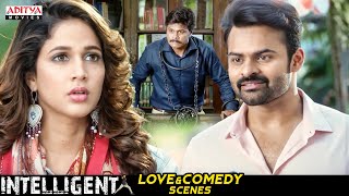 Intelligent Movie Love amp Comedy Scenes  Hindi Dubbed Movie  Sai Dharam Tej Lavanya Tripati [upl. by Sherurd]