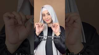 How to wear earrings with Hijab  Party Hijab Style with earrings hijabtutorial hijabstyle hijab [upl. by Ennagem562]