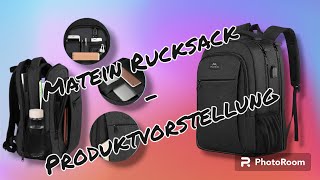 MATEIN Rucksack  Großer Laptop Rucksack 17 Zoll Schulrucksack Laptoptasche mit USB Ladeanschluss [upl. by Nauqahs]