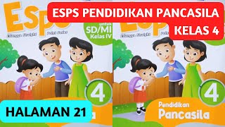 ESPS Pendidikan Pancasila Kelas 4 Halaman 21 Soal Hots Bab 1 Proses Perumusan dan Nilai Pancasila [upl. by Farmann403]