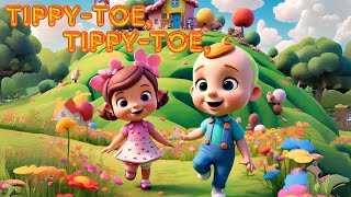 Tippie Toe  Fun Song for Kids  Nursery Rhymes  Jingle Joy  cocomelon [upl. by Adraynek481]