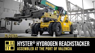 Hydrogen Fuel Cell Powered Hyster® ReachStacker Assembled at The Port of Valencia [upl. by Charline886]