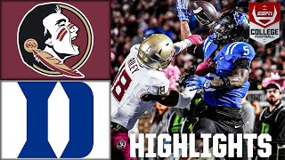 Florida State Seminoles vs Duke Blue Devils  Full Game Highlights  ESPN College Football [upl. by Akinorev]