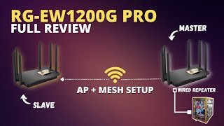 RGEW1200G Pro Full Review with AP and Mesh Setup for Pisowifi Tagalog [upl. by Akamaozu]