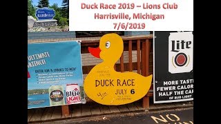 Duck Race 2019  Harrisville Michigan Lions Club [upl. by Odlabso719]