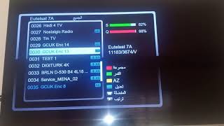 طريقة إلتقاط فيدات قمر Eutelsat 7e [upl. by Lorelei530]