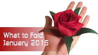 Valentines Day Origami Recommendations What to Fold January 2015 [upl. by Dnaltiak]