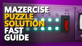 Mazercise Puzzle Solution FNAF Security Breach Maze [upl. by Lotsyrk]