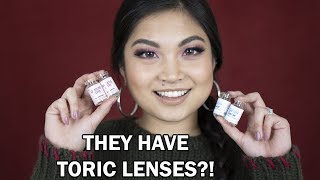 QUEENSLENS COLORED CONTACTS REVIEW  TORIC FOR ASTIGMATISM AVAILABLE [upl. by Sontag]