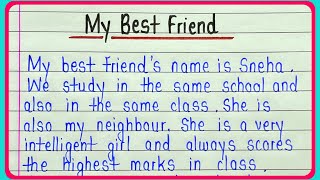 About my best friend essay in english  Essay on my best friend  My best friend  My friend essay [upl. by Belsky]