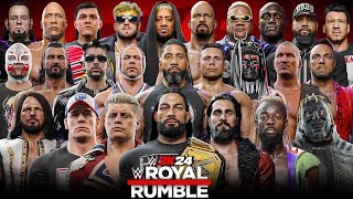 WWE 2K24 THE ROYAL RUMBLE MATCH [upl. by Belak]