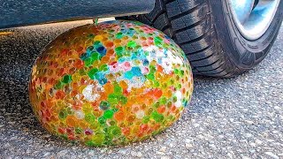 Crushing Crunchy amp Soft Things by Car EXPERIMENT CAR vs GIANT ORBEEZ WATER BALLOON [upl. by Vadim]