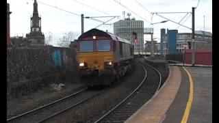 Hartlepool to Georgemas Jn Pipe Train through Manors Station Newcastle 5th March 2015 [upl. by Winnie]