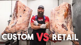 Custom vs Retail Front Quarters of Cow A Comparison by The Bearded Butchers [upl. by Lombardo]