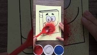 Sand painting the book how to paint with color sand Chim Xinh channel [upl. by Annaed801]