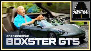 2015 Porsche Boxster GTS – Best Sport Exhaust Ever  OneMile Review [upl. by Hamfurd]