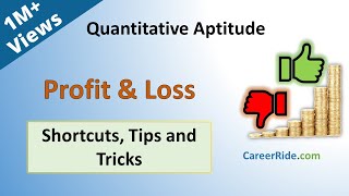 Profit and Loss  Shortcuts amp Tricks for Placement Tests Job Interviews amp Exams [upl. by Leboff]