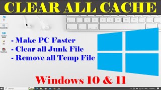 Clear Cache on laptop  How to make Computer Faster  Clear Cache on Windows  Ttechblend8 [upl. by Giordano123]