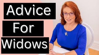 Advice For New Widows amp Widowers  How To Handle Grief After Losing A Spouse [upl. by Eimarrej]