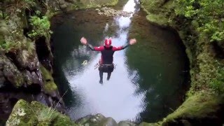 Canyoning Madeira Island  LAJEADO RABAÇAL [upl. by Graniela]