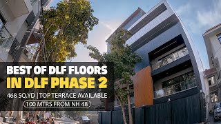 Inside 4 BHK Builder Floor in DLF Phase 2  Top Floor with terrace [upl. by Aramit]