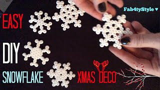 DIY Schneeflocke Weihnachtsdeko Eiskristall ★ Snowflake Weihnachten Xmas Deko DIY [upl. by Oileduab]