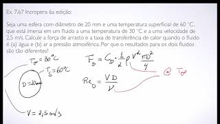 Exercício de convecção sobre esfera [upl. by Colene]