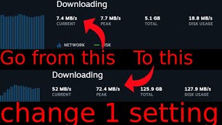 INSTANTLY increase your download speeds with ONE setting [upl. by Annissa]