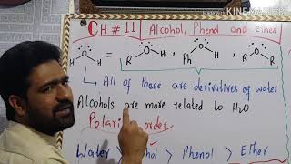 FSc Chemistry Part2 Ch11 Introduction of alcohol phenol and ethers [upl. by Gazo376]