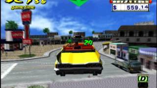 Crazy Taxi PS2 Gameplay [upl. by Batruk]