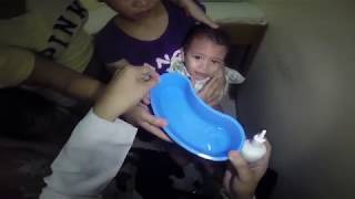 Crying 2 Year Old Boys Earwax Removal By Ear Irrigation [upl. by Asiela]