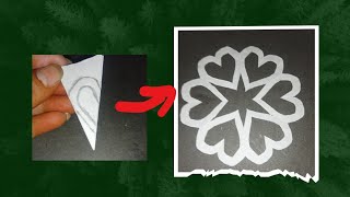 diy paper cutting snowflakes❄diy trending snowflakes beautiful papercraft [upl. by Ecirahc]