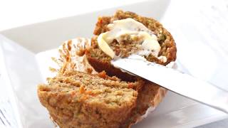 Carrot Zucchini Muffins Recipe [upl. by Rezeile]