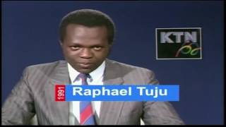 THE MAKING OF NEWS MAKERS Raphael Tuju read news at Kenya Television Network KTN [upl. by Eiramana264]