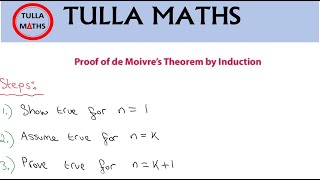 Proof by induction De Moivres theorem proof [upl. by Sissie]