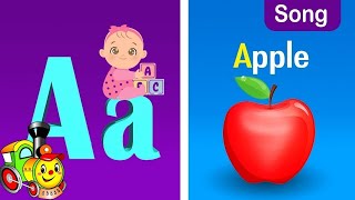 A for apple  अ से अनार  abcd  phonics song [upl. by Ramsdell]