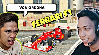 Stealing a FERRARI F1 from VonOrdonaVlogssa GTA 5 Sobrang tulin😲 [upl. by Wymore]