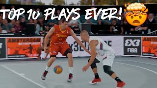 Top 10 3x3 Basketball Plays of All Time 😤 FIBA3x3 [upl. by Mharg359]